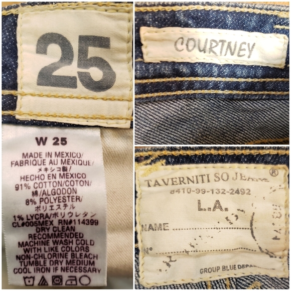 Taverniti So Jeans distressed flared leg, Sz 25 - Picture 16 of 16